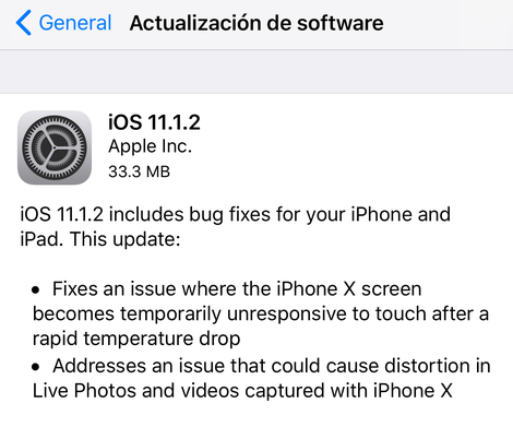 Illustration for article titled Actualiza iOS ya mismo: Apple soluciona el problema de la pantalla del iPhone X al usarlo a bajas temperaturas